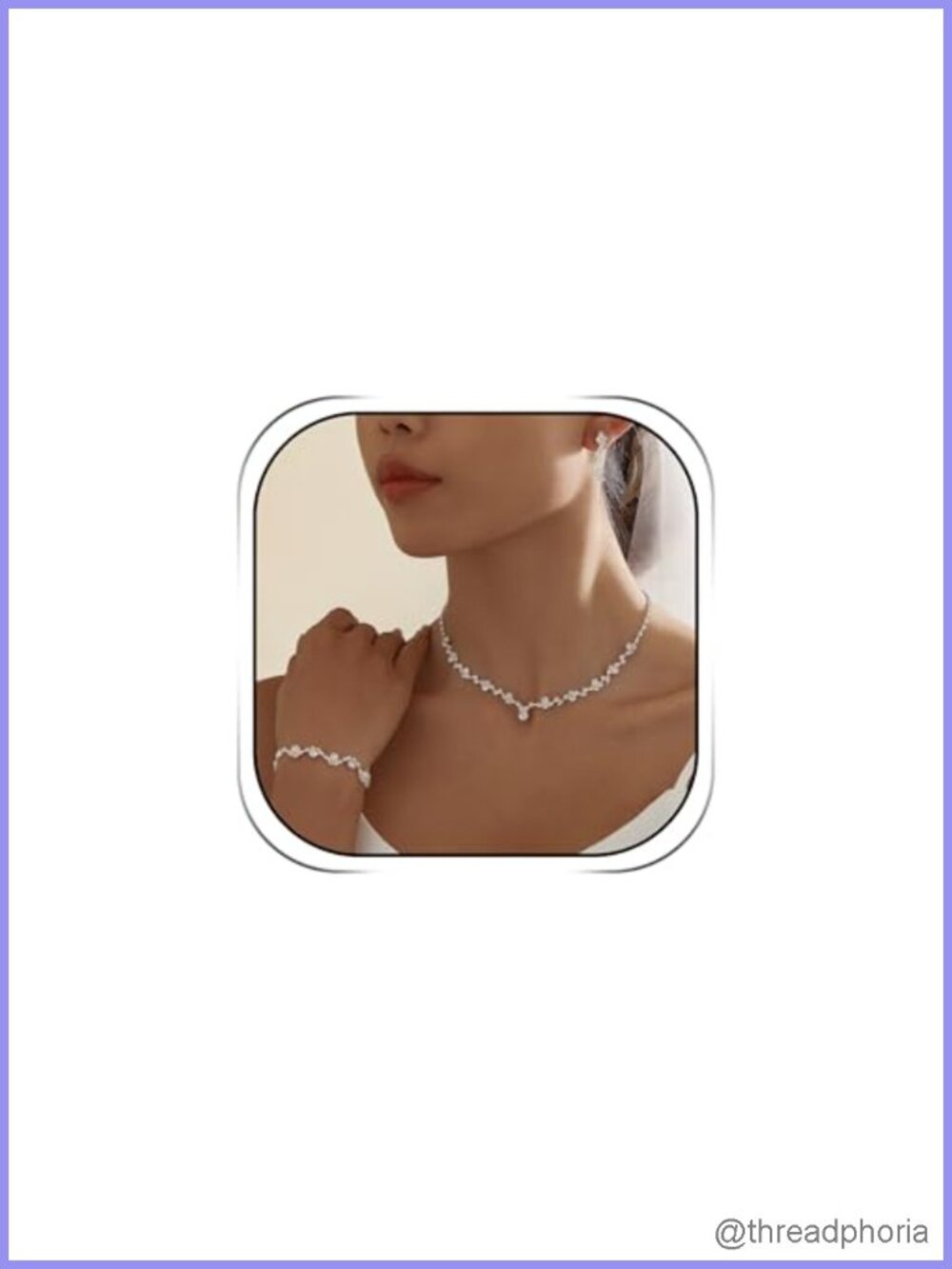 Rhinestone Jewelry Set Necklace Earrings Bracelet Bridal Wedding